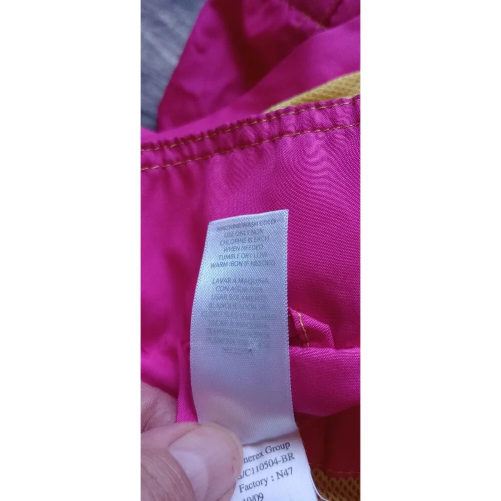 Carter's Girls 24 Mths Pink With Yellow Trim Full Snap Rain Jacket